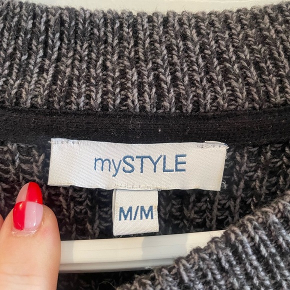 Gray knit sweater - Picture 2 of 3